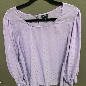 Torrid Light Purple Textured Women's Blouse